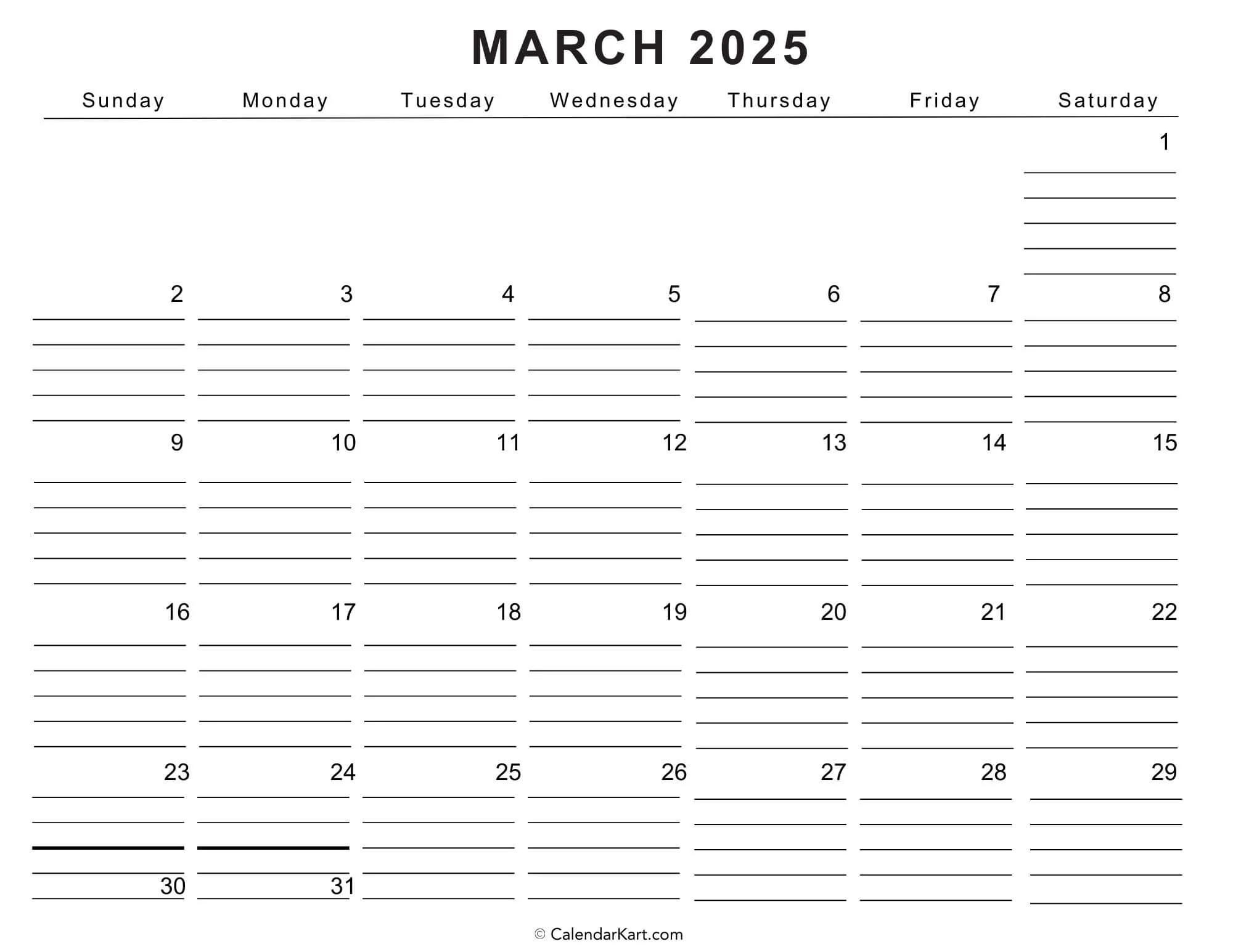 Printable Monthly Calendar For 2025 With Holidays