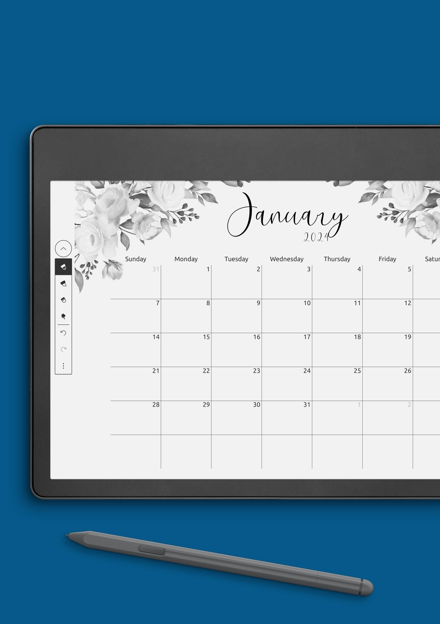 Download Monthly Calendar PDF Template For Easy Planning