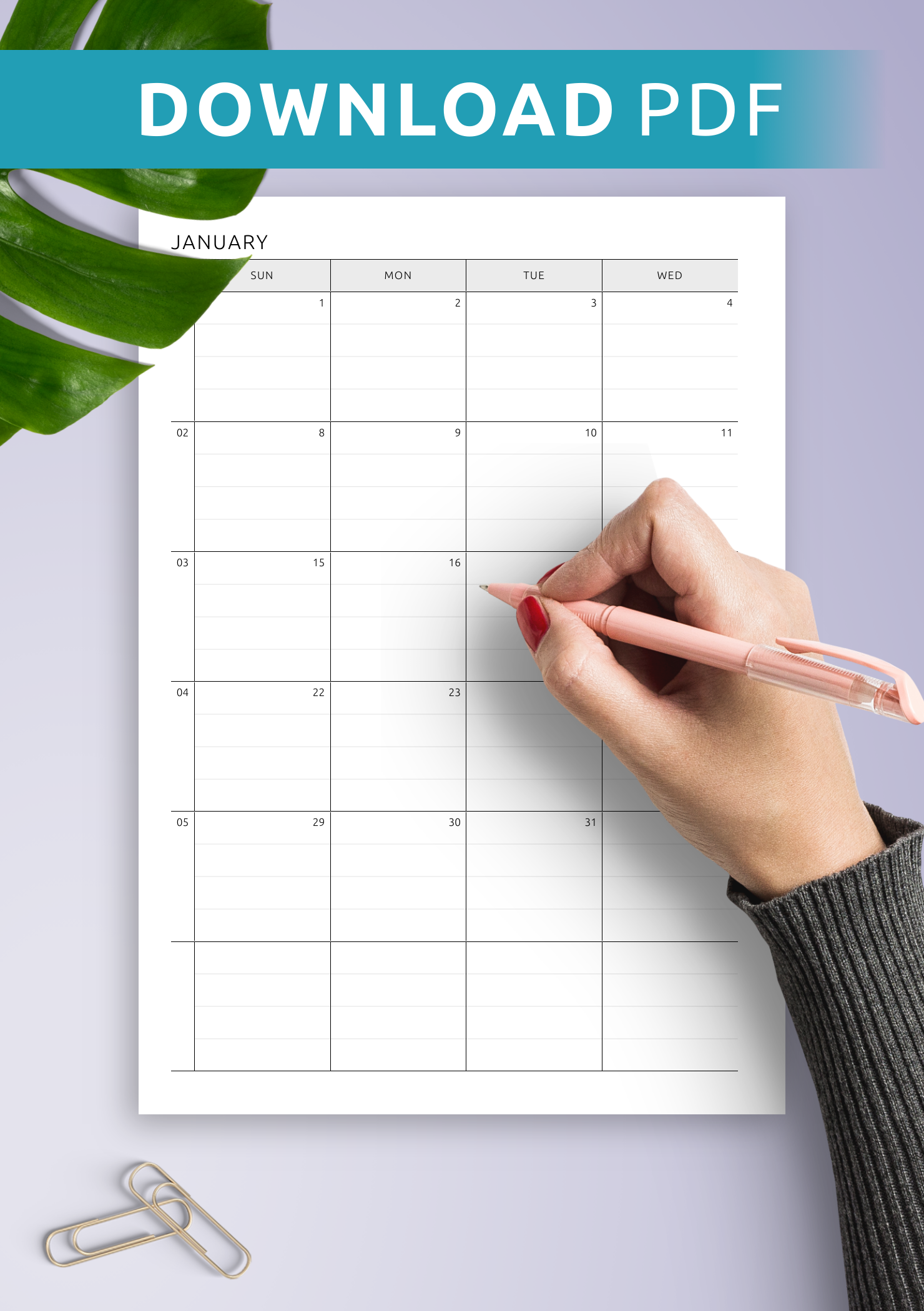 Calendar Printable Pages