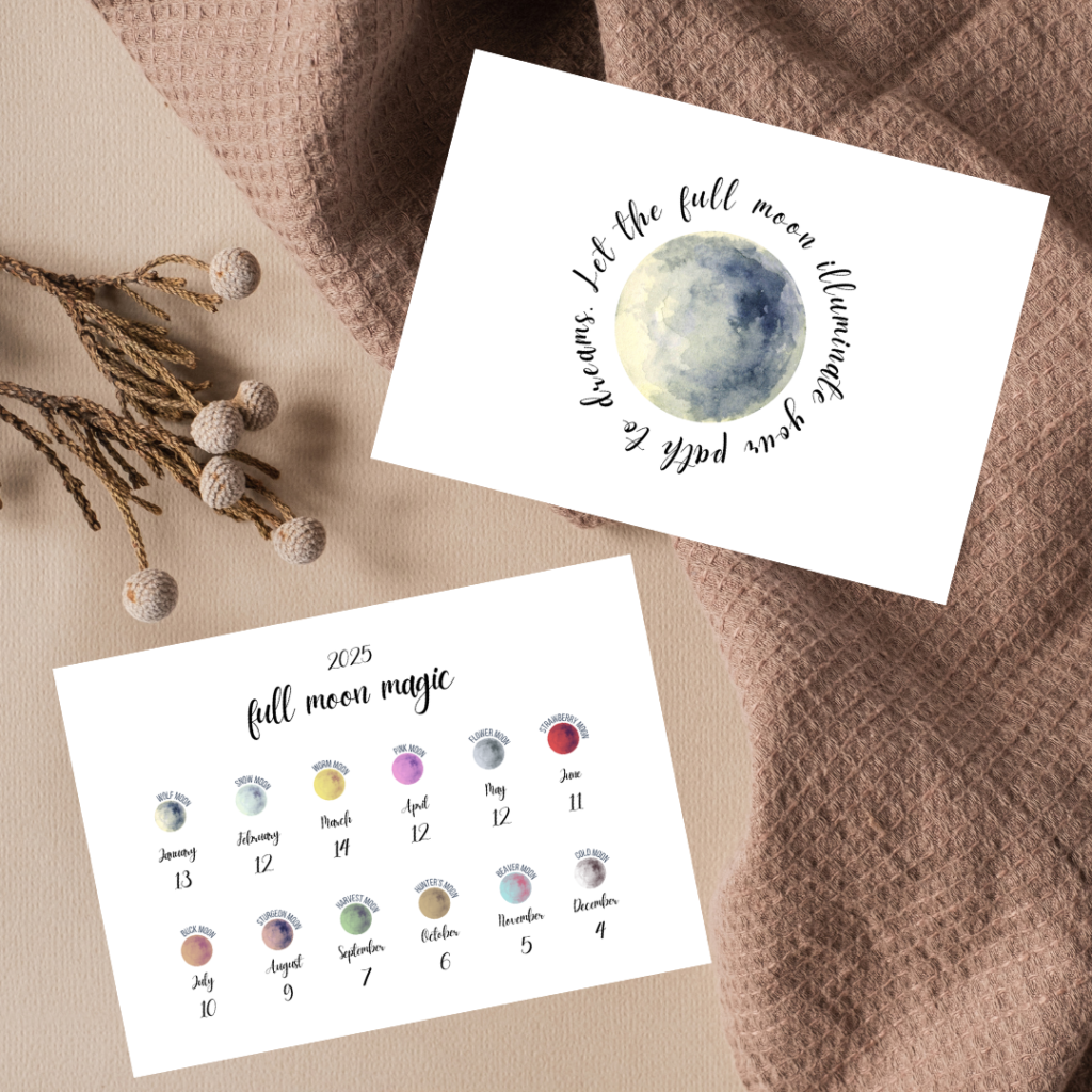 Embrace The Moon Your Free Full Moon Calendar 2025 Moon Mind More