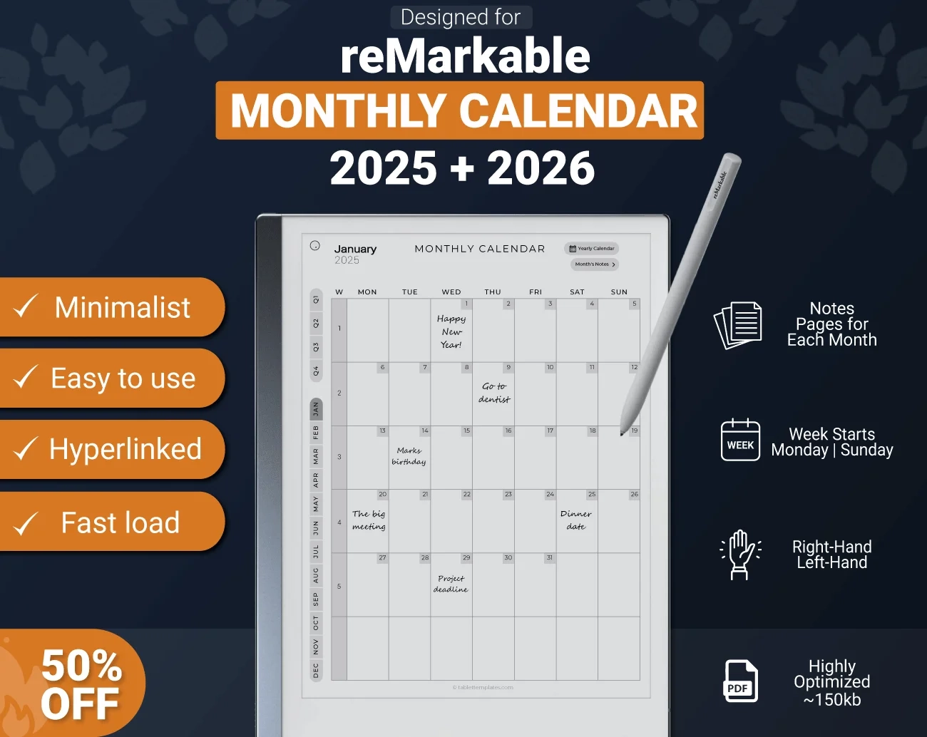Printable Calendar Pages 2025-2026