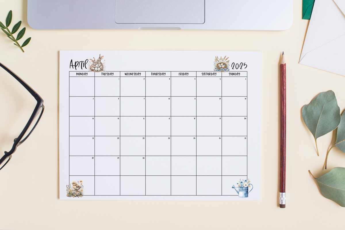 Free 2025 Printable Calendar With Monday And Sunday Start Free 2025 Printable Calendar With Monday And Sunday Start