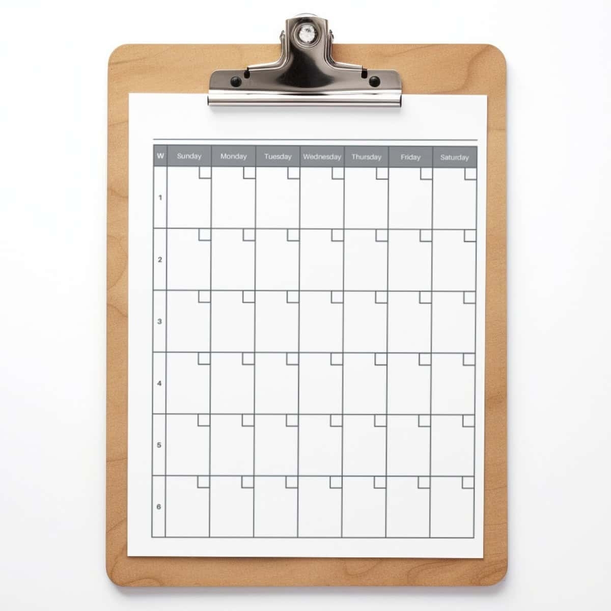 Free 6 Week Calendar Printable