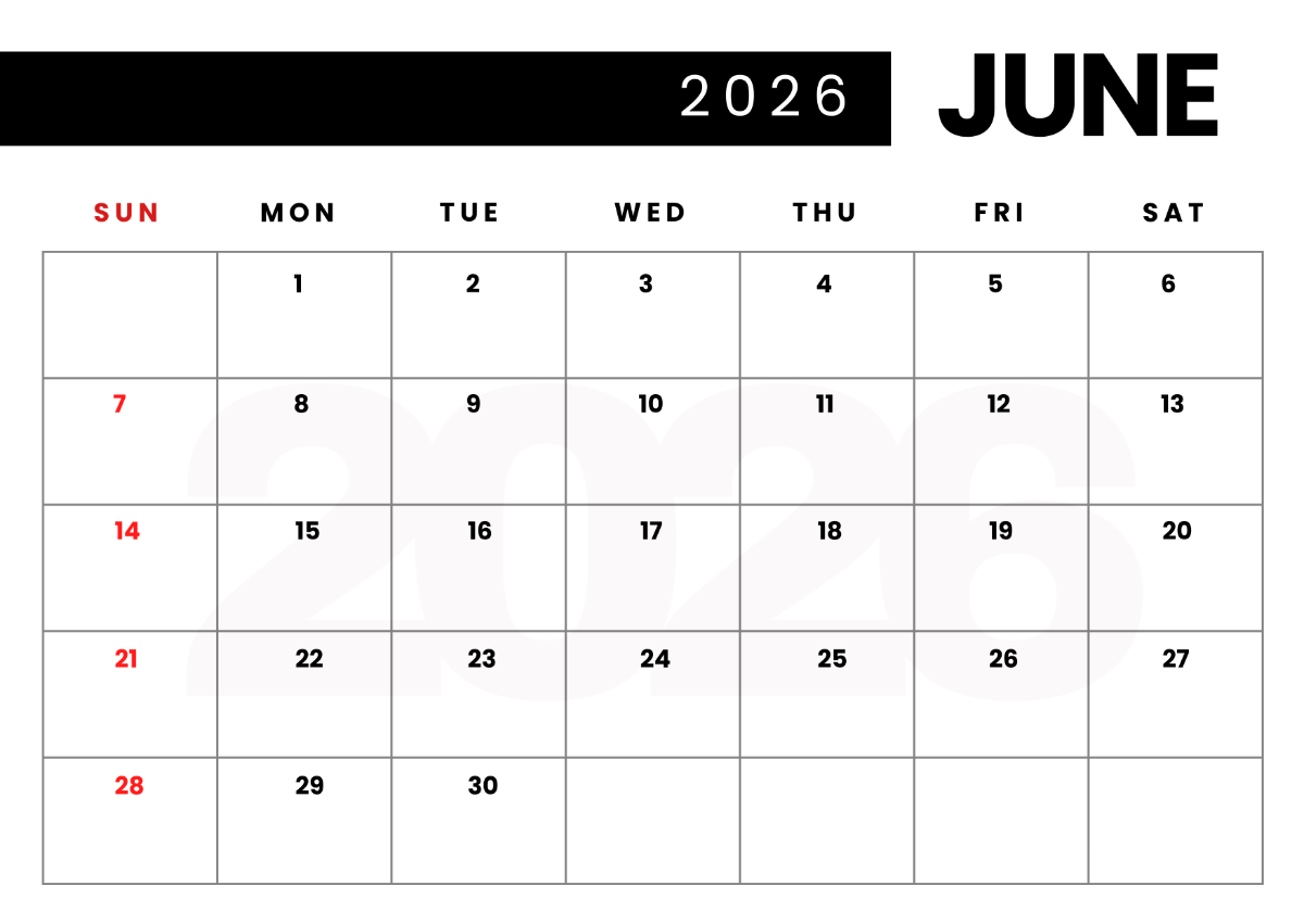 Printable June 2026 Calendar By Month