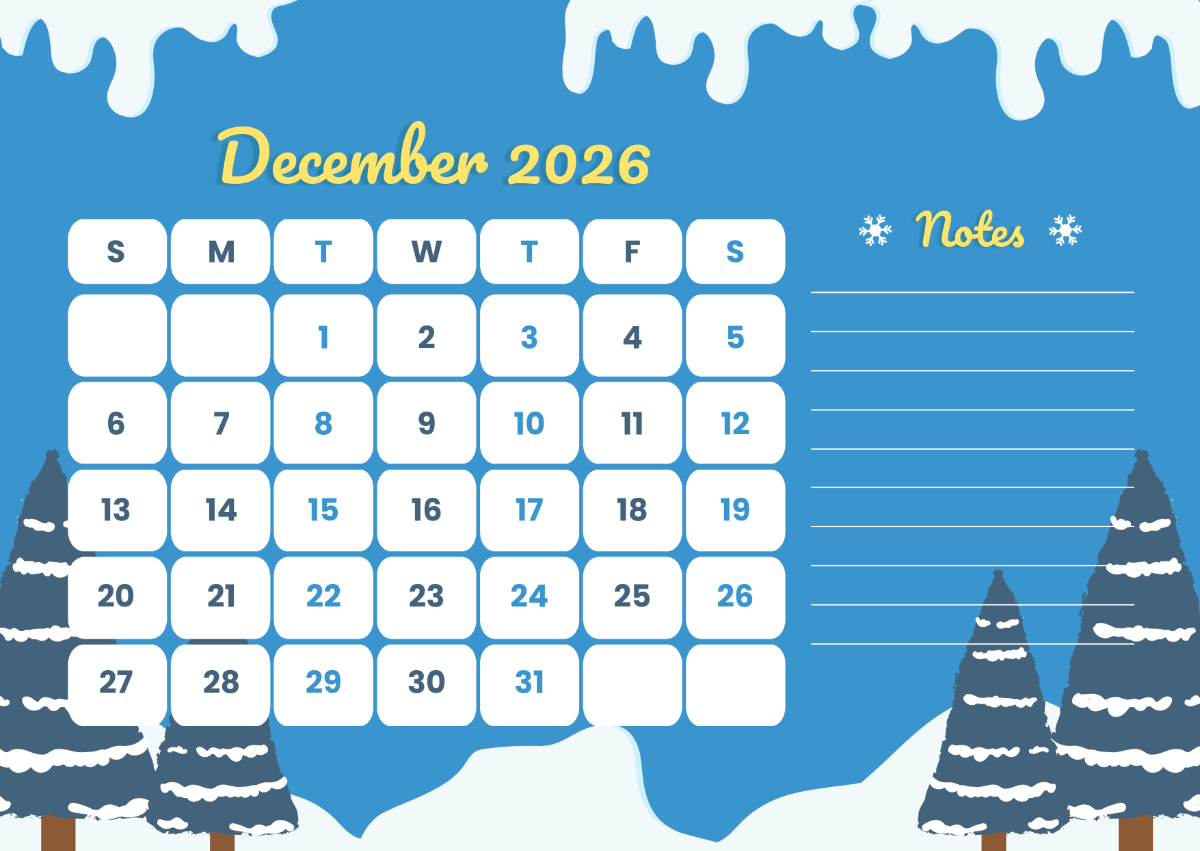 Free December 2025 Calendar Templates Editable And Printable