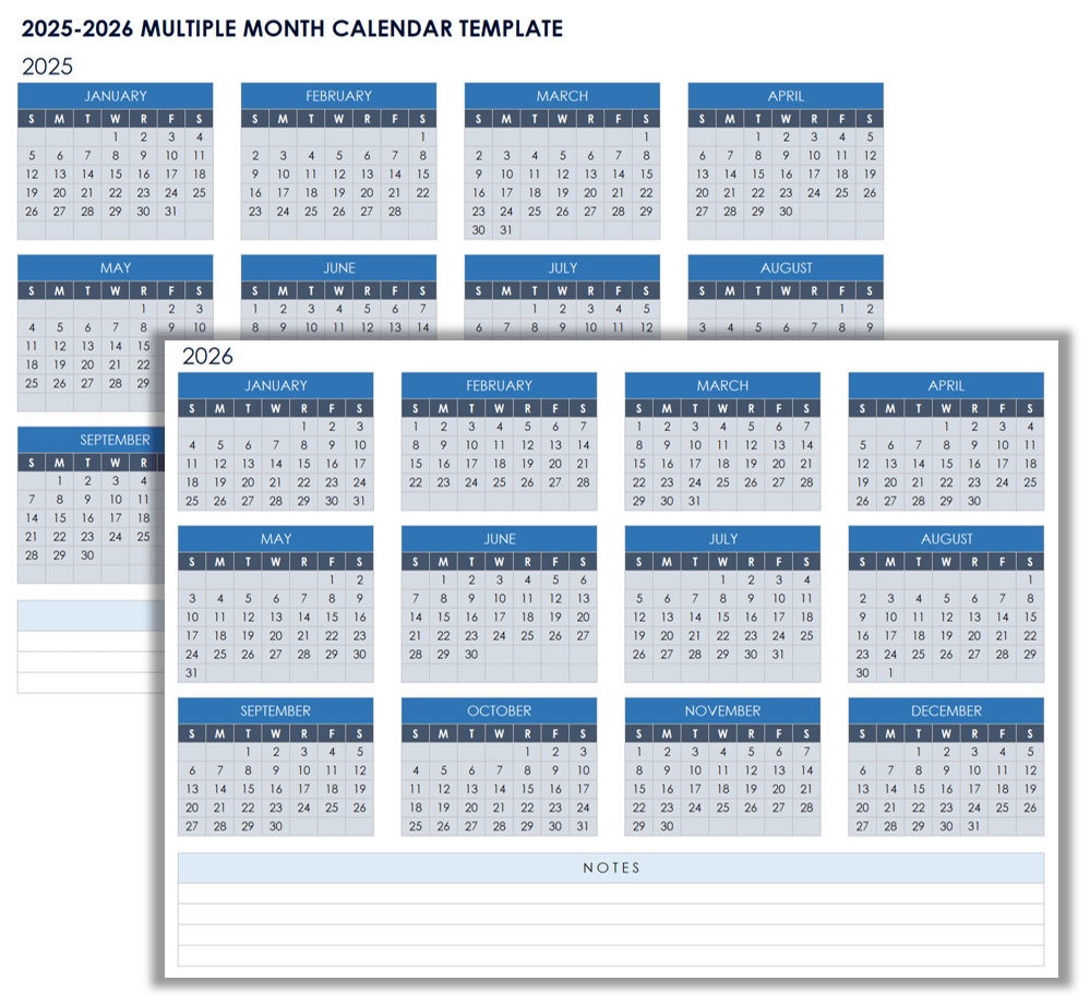 2025-2026 Printable Calendar Sheet