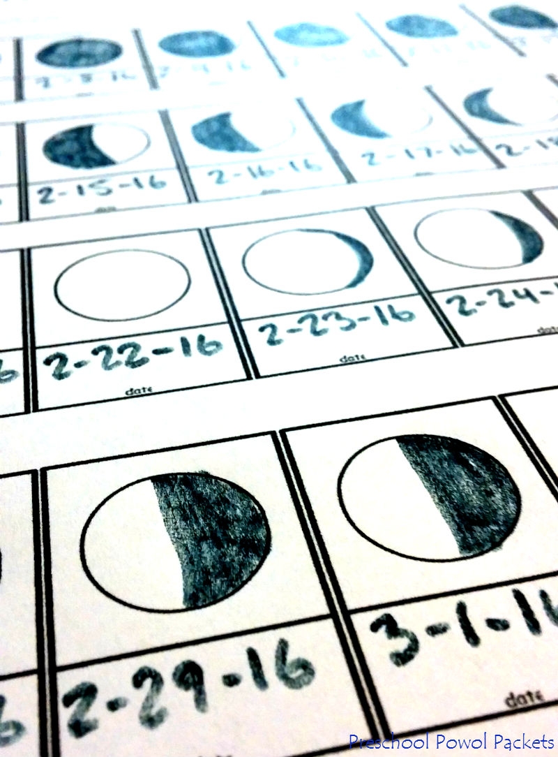 FREE Moon Phase Tracking Printable 