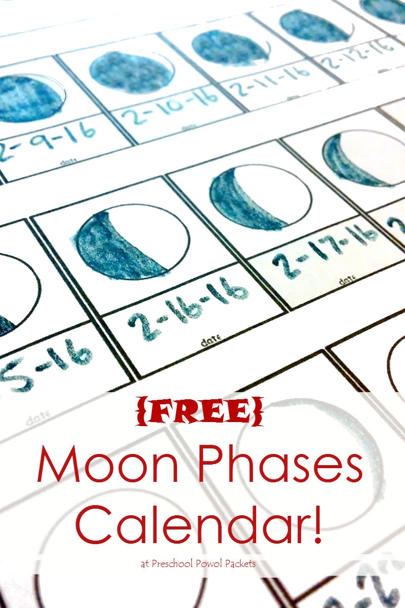 FREE Moon Phase Tracking Printable 