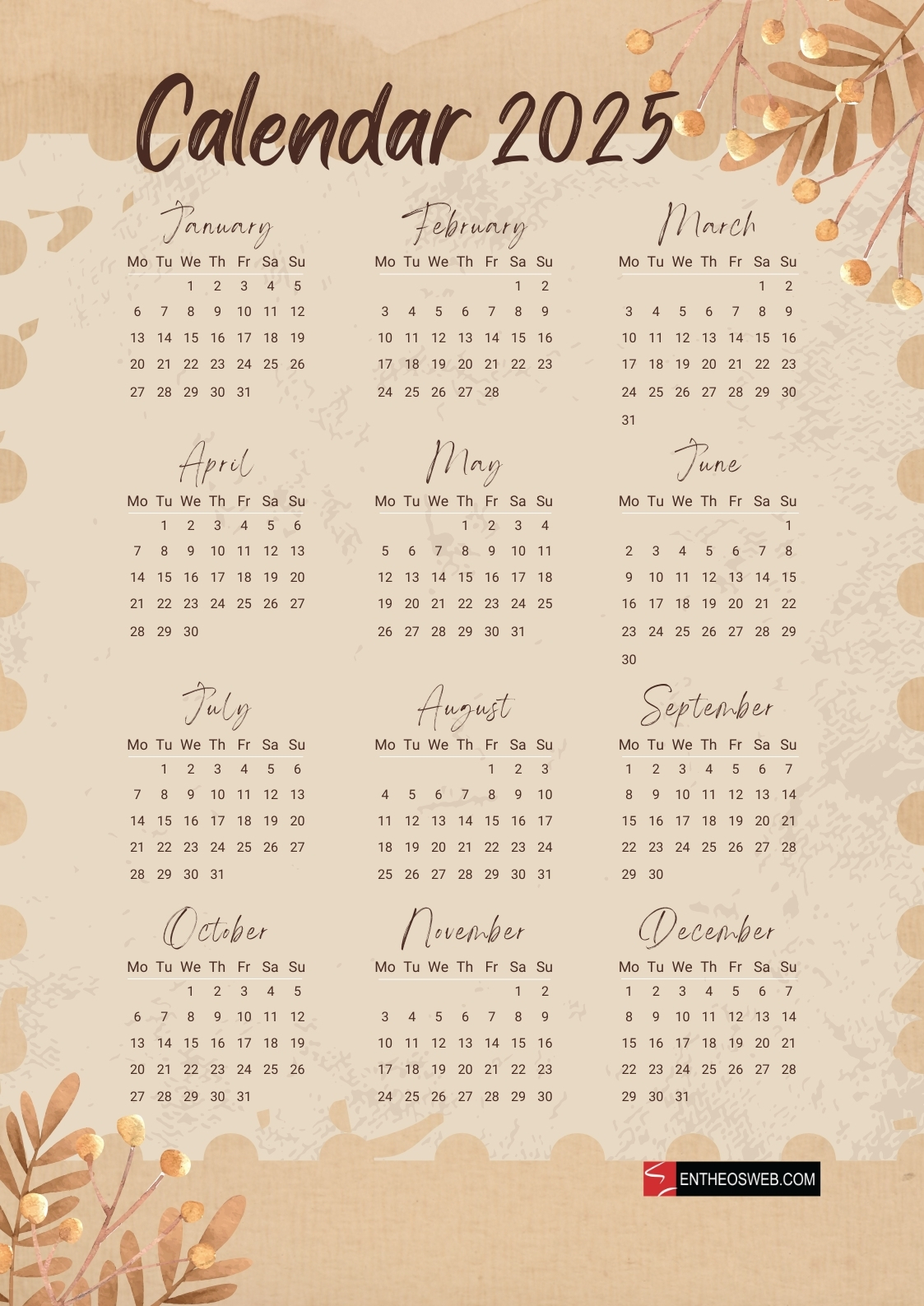 free printable 2025 calendars free printable 2025 calendars entheosweb