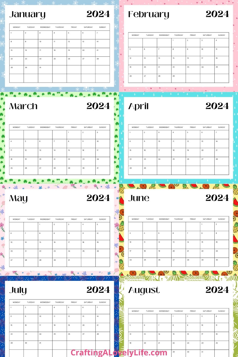 Free Printable Calendar For 2024