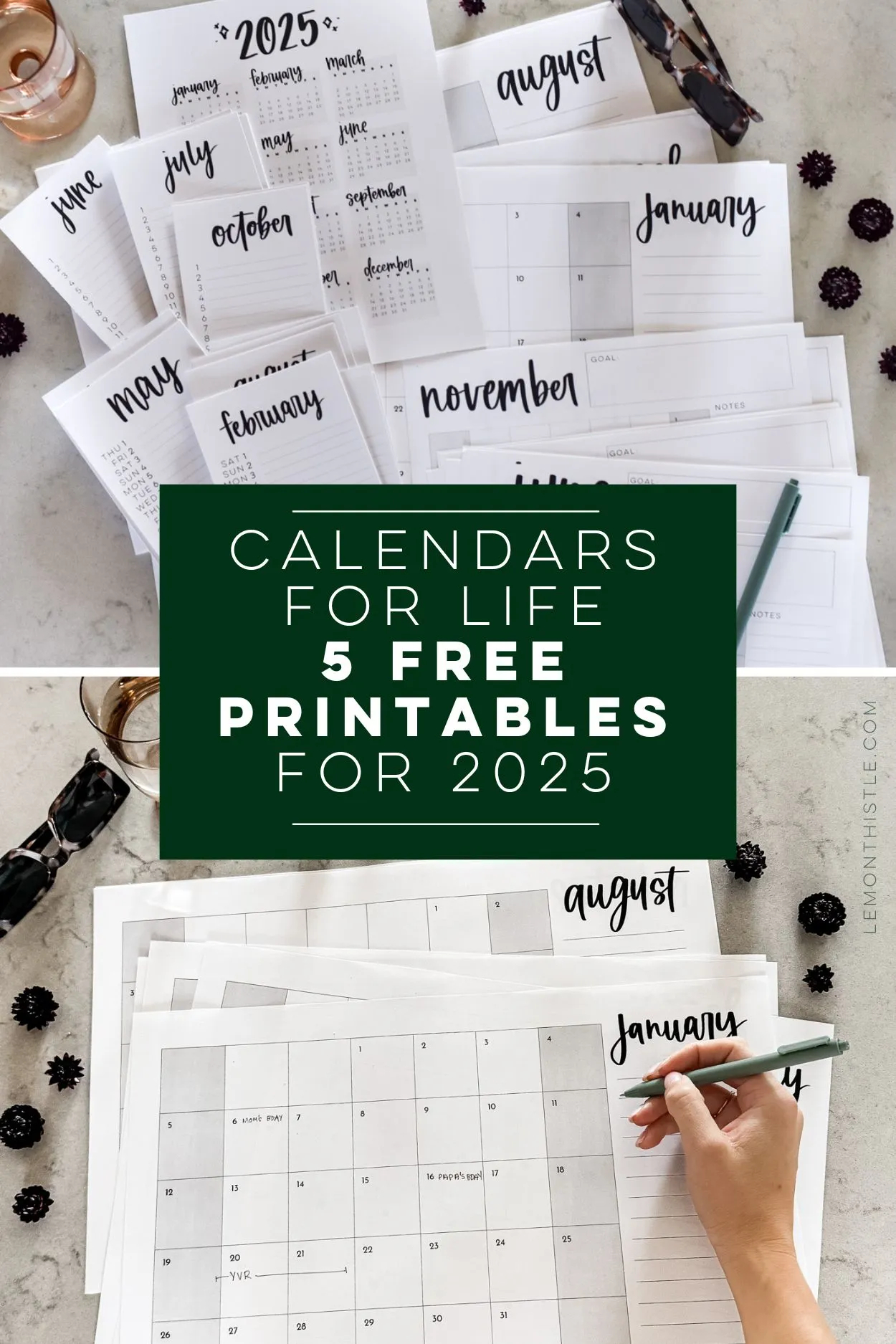 Free Blank Free Printable Calendar 2025
