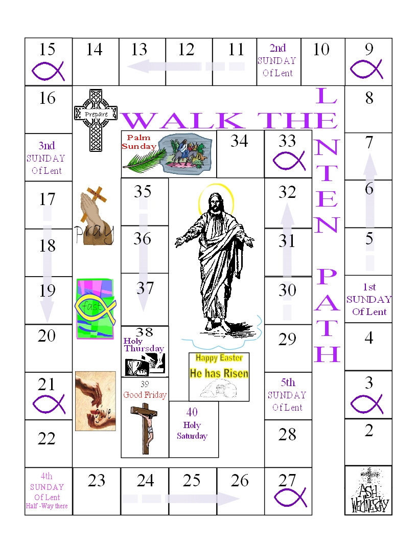 Printable Lenten Calendar 2025