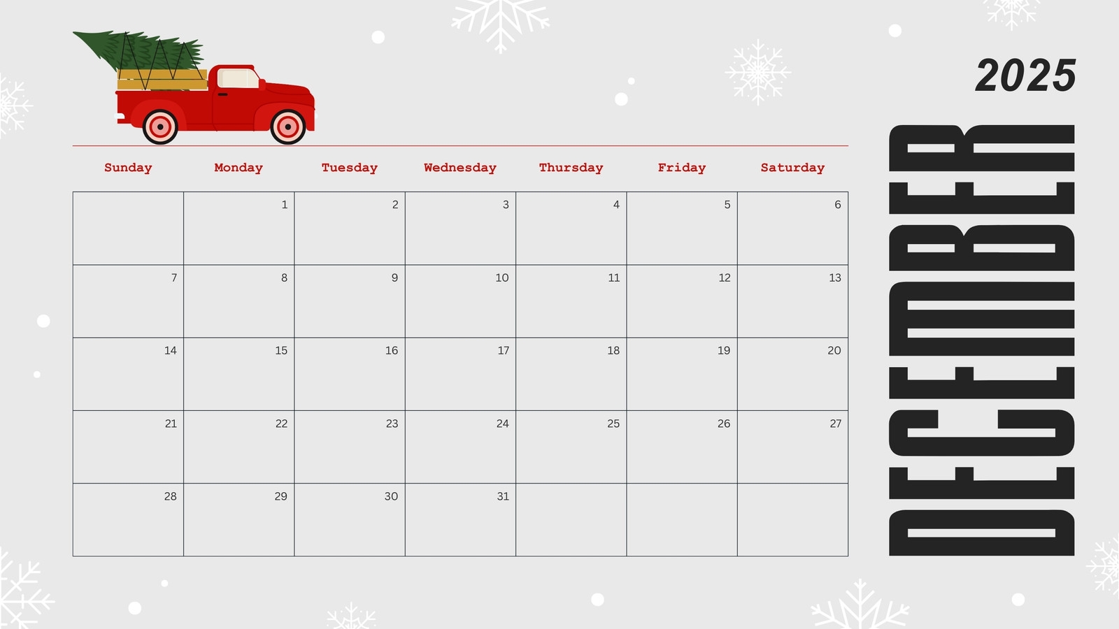 Free Printable December 2025 Calendar Templates Canva Free Printable December 2025 Calendar Templates Canva