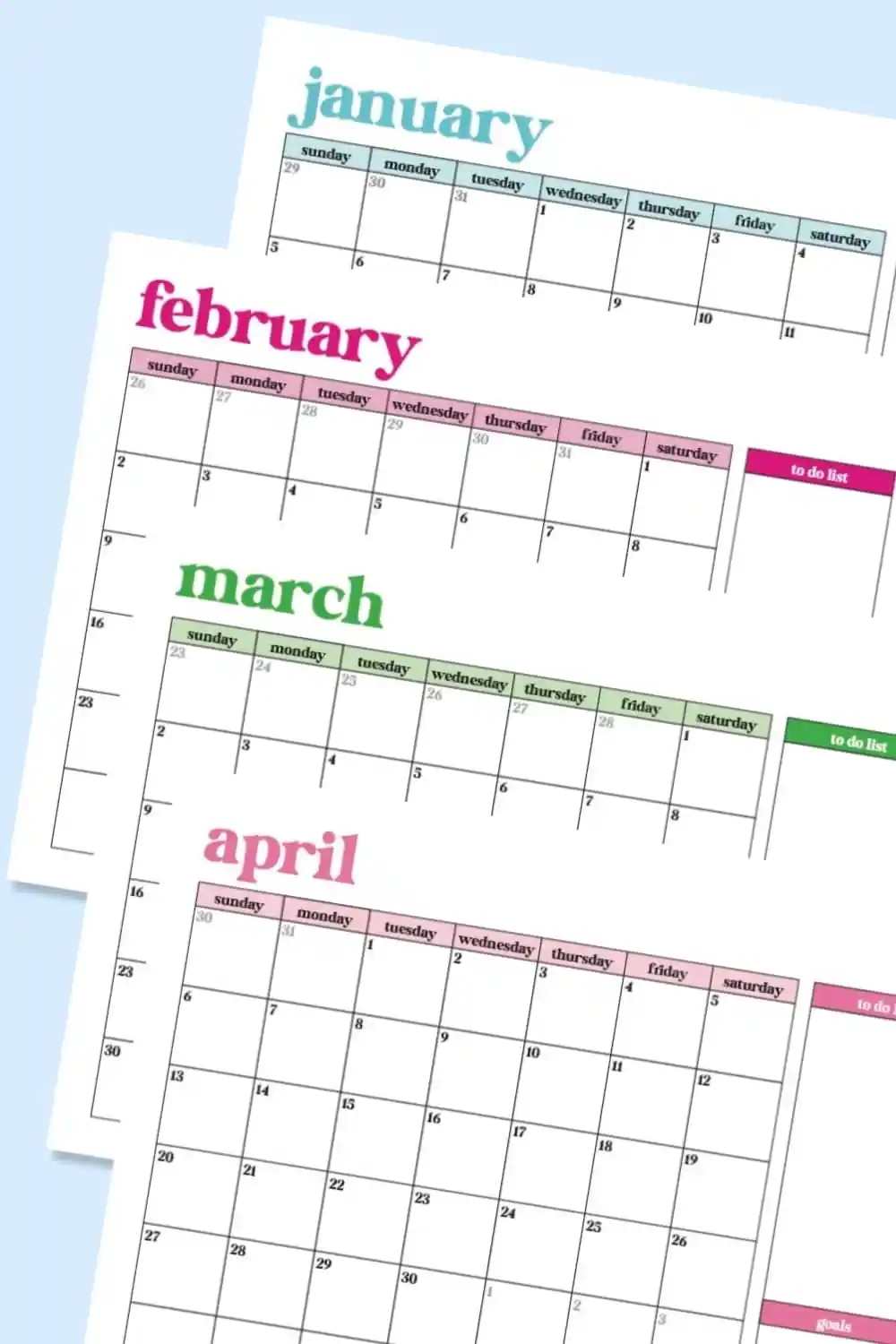 Free Printable Monthly Calendar For 2025 Pineapple Paper Co 