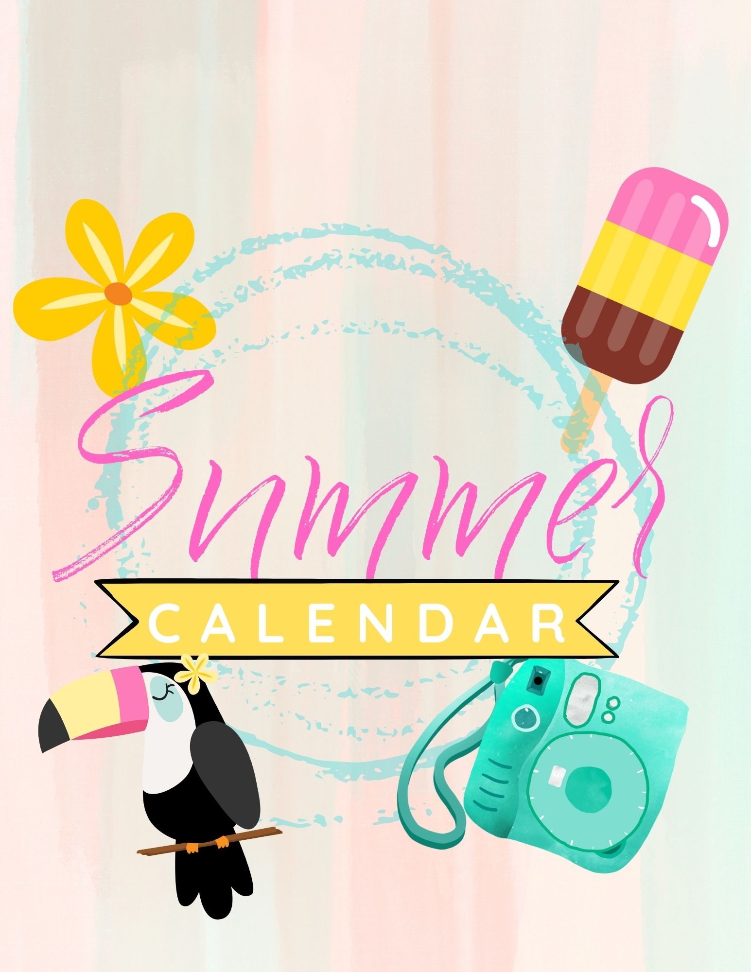 Free Printable Summer Calendar 2022 Life Is Sweeter By Design