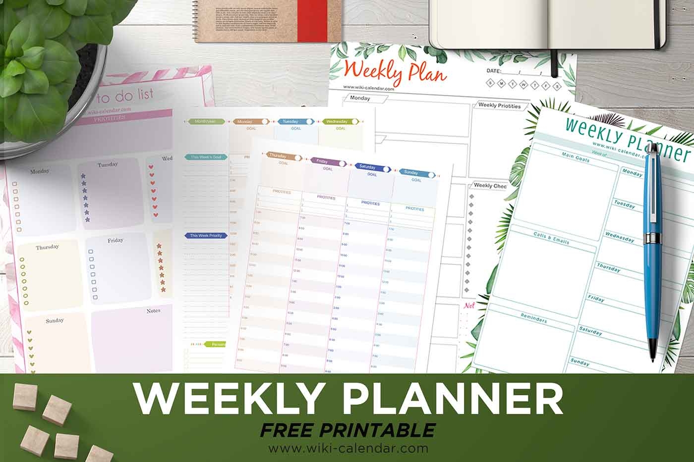 Blank Weekly Calendar 2025 Printable