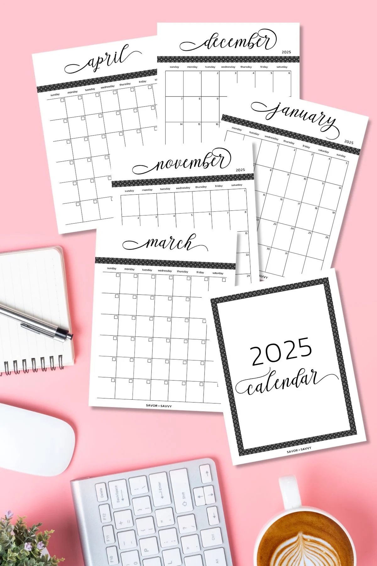 Printable 2025 Yearly Calendar Monday To Sunday