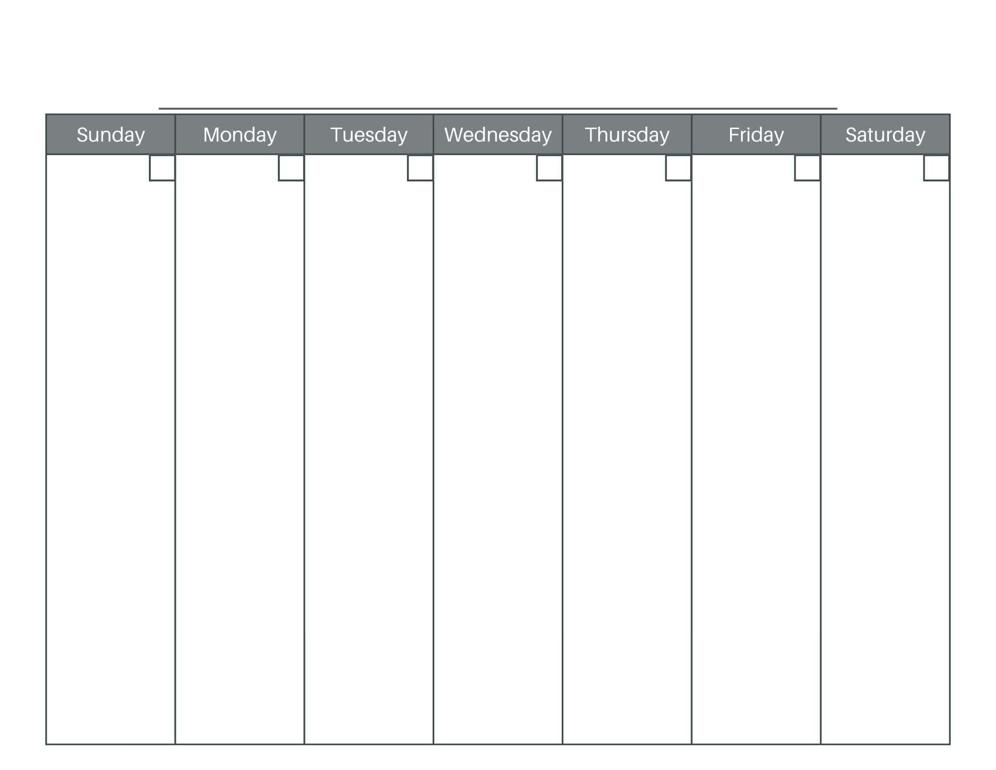 Printable 1 Day At A Time Calendar