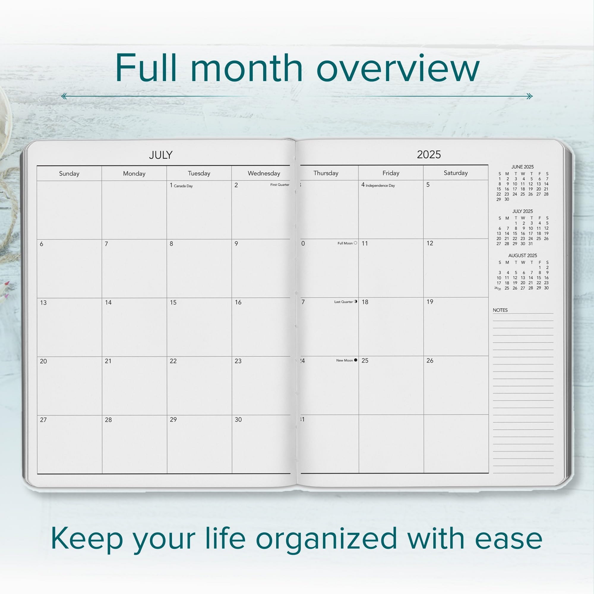 Harbor Large Monthly Planner 2025 Calendar Planner And Notebook Durable Faux Leather 14 Months 96 Pages Softcover Lightweight Cambridge Burnt Orange 9 75 X 7 5 Amazon de Stationery Office Supplies