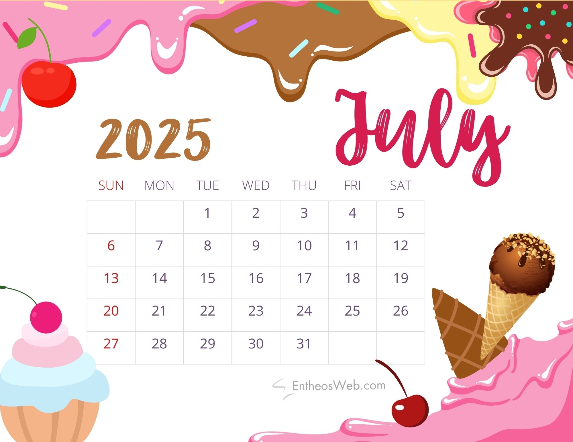 july 2025 calendar printables entheosweb