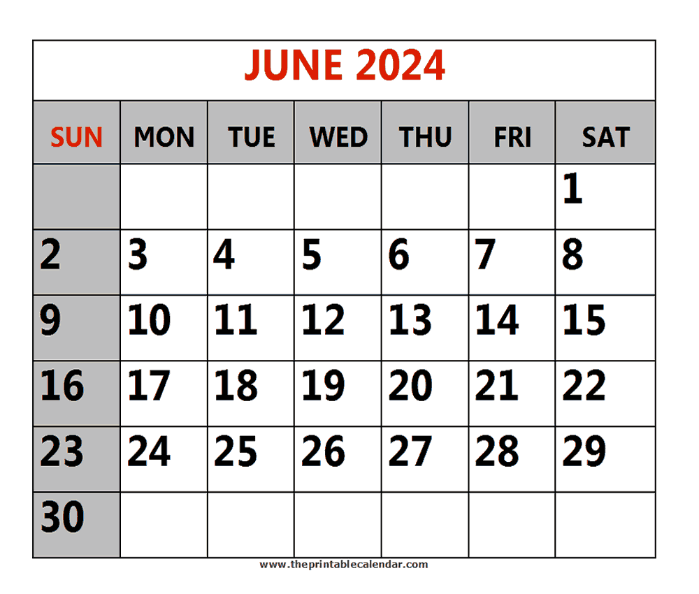 June 2024 Printable Calendars June 2024 Printable Calendars