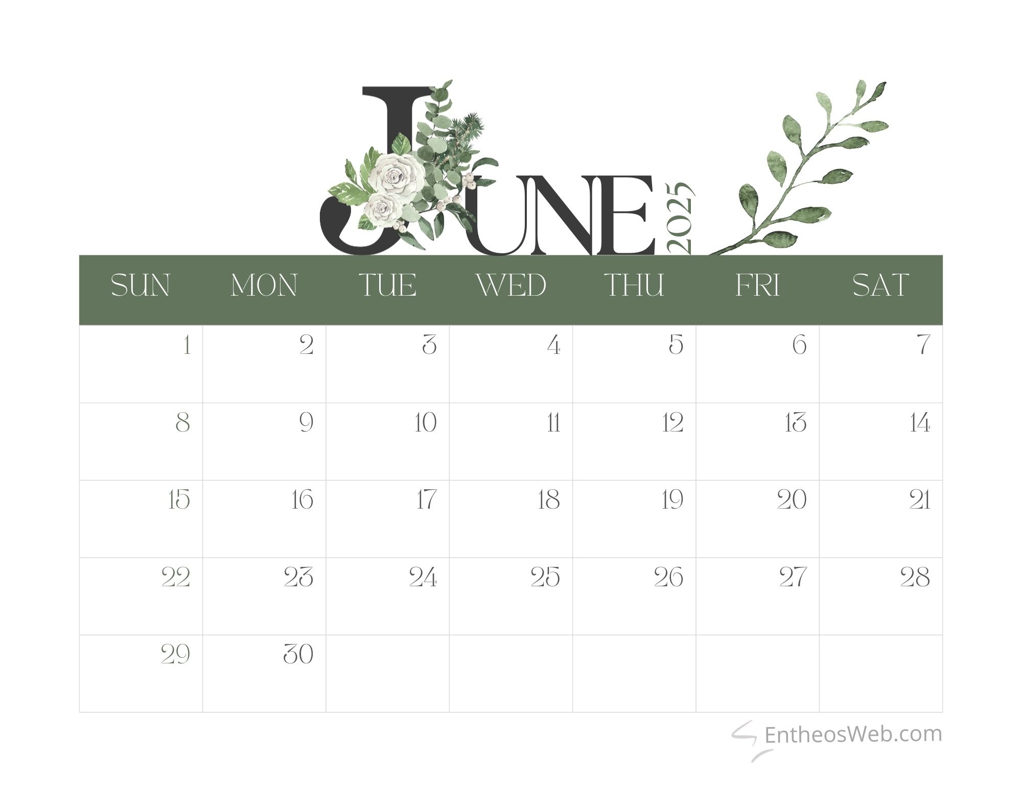 2025 June Calendar Printable 2026 August Calendar Printable