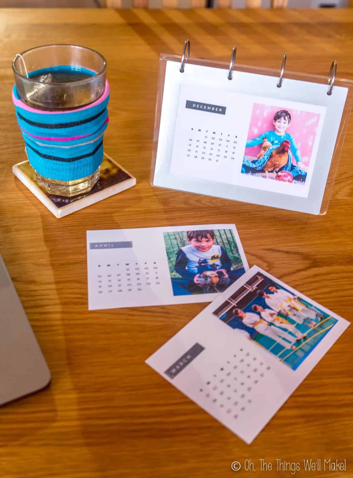 Make Your Own Photo Calendar Easy Gift Idea Oh The Things We ll Make 
