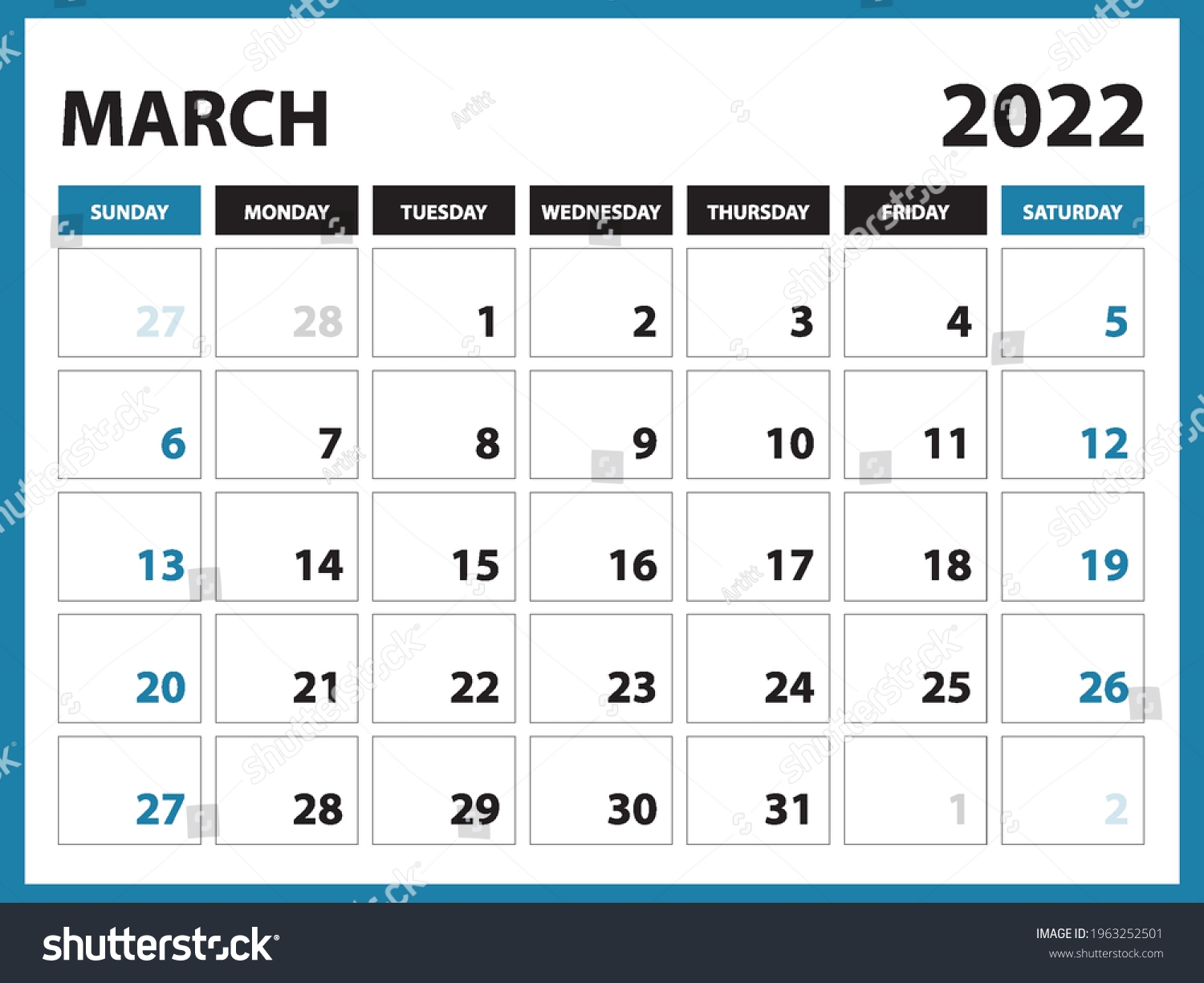 Calendar March Printable Calendar March Printable