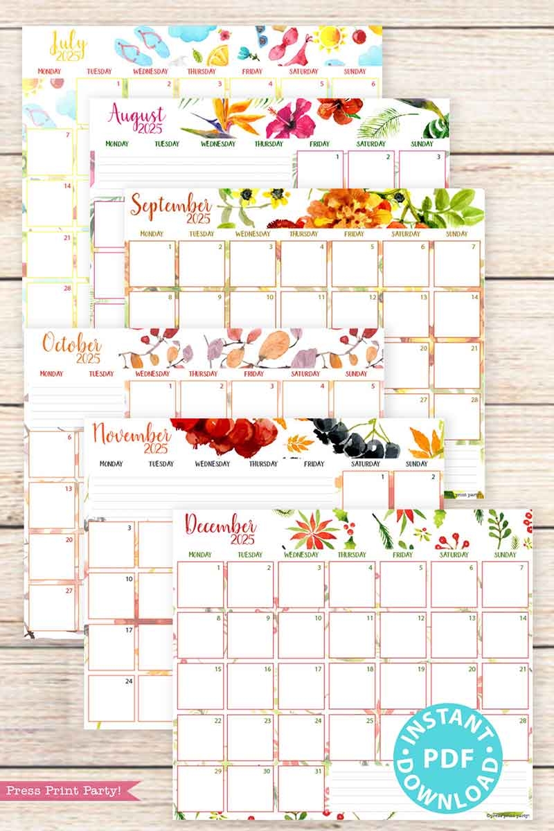 Printable October 2025 Calendar By Month Printable October 2025 Calendar By Month