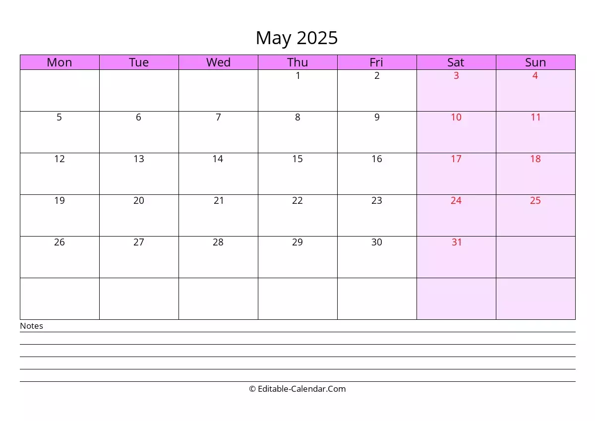 Free Printable 2025 Calendar Word