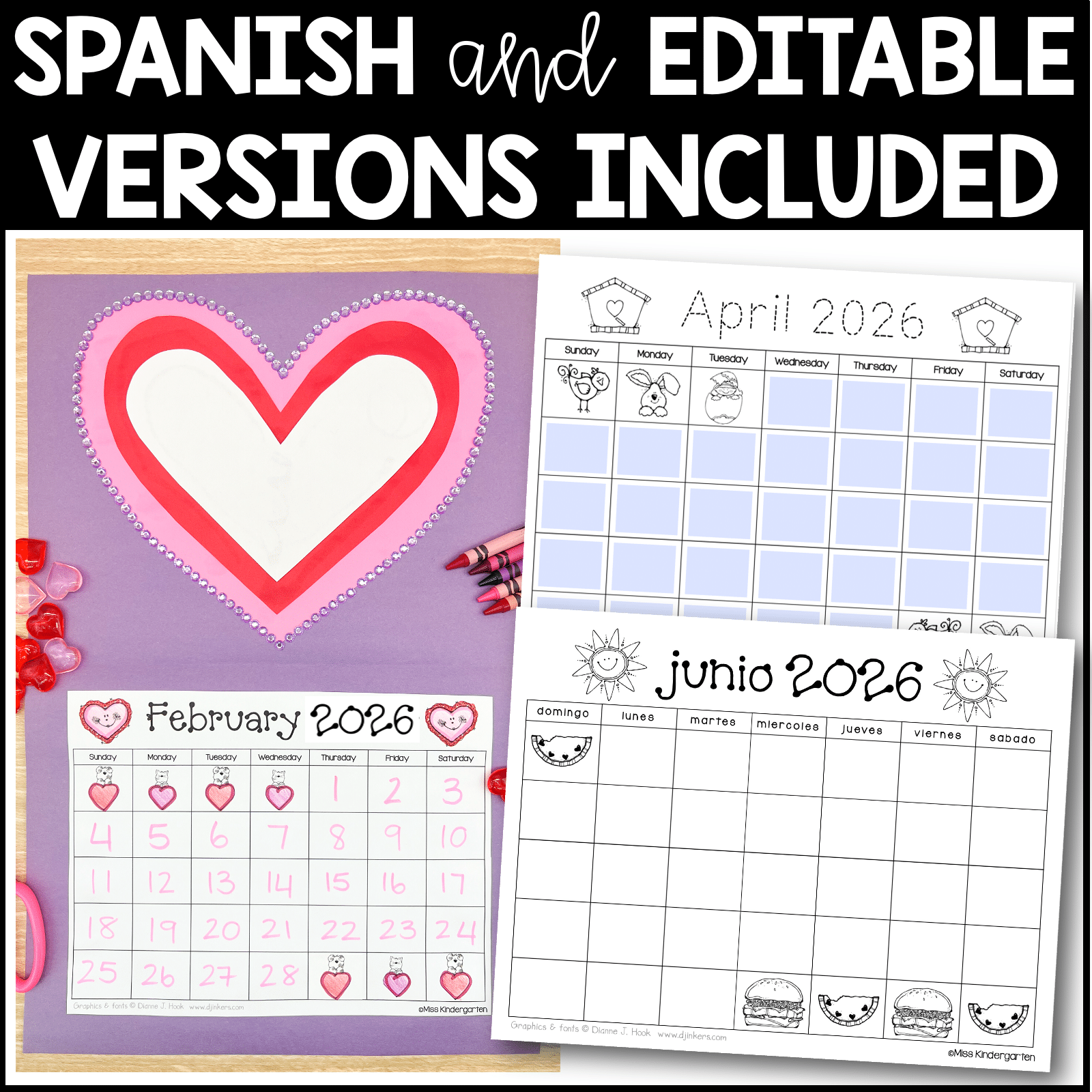 Free Printable February 2026 Calendar