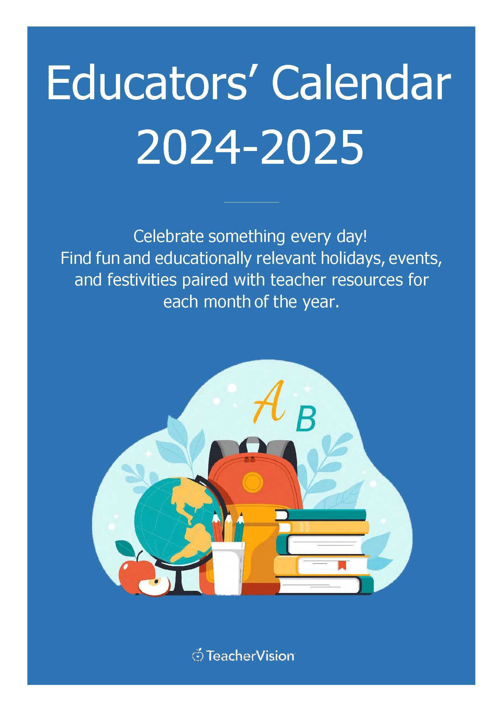 Printable 2024 2025 School Calendar For Teachers TeacherVision