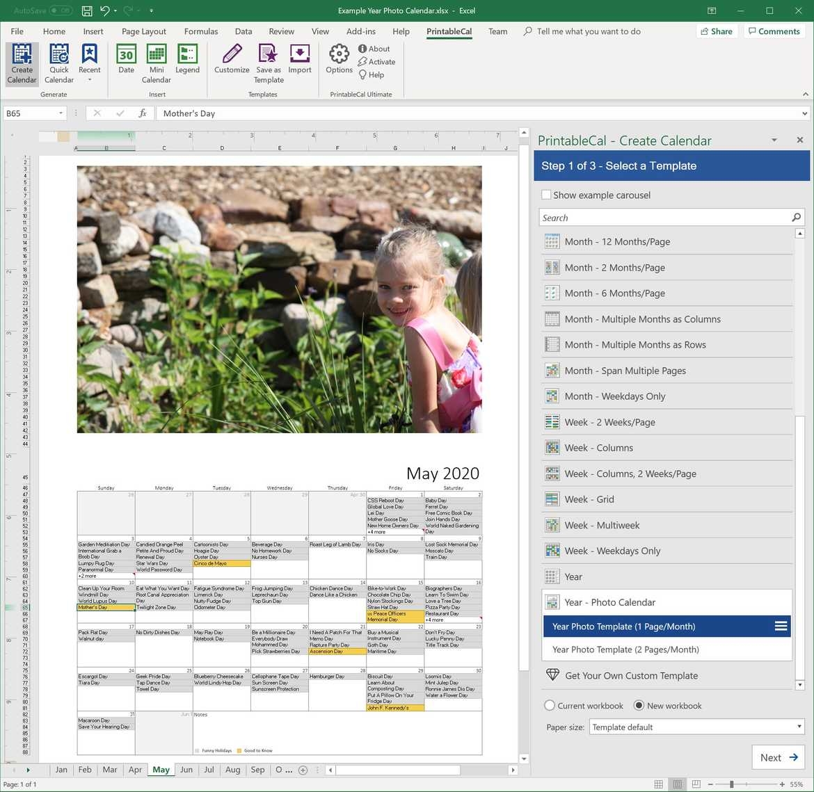 Make A Printable Calendar Online