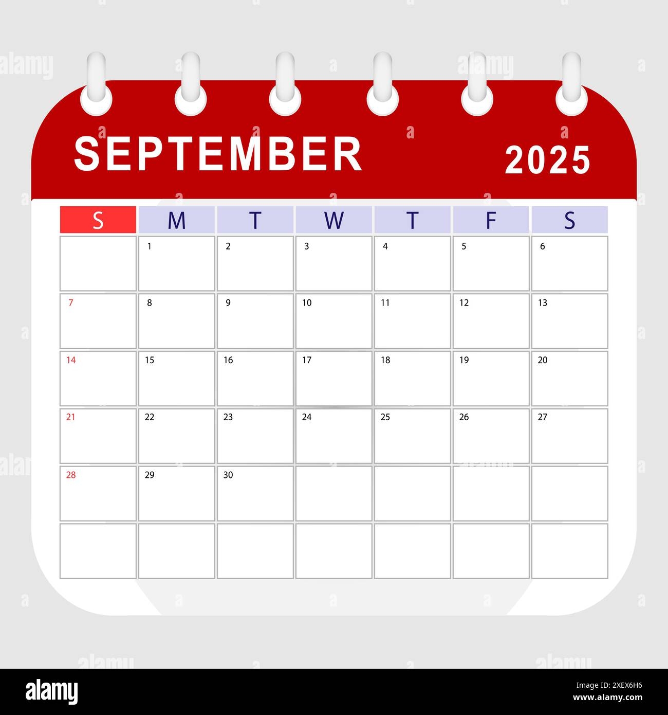Printable Month Calendar September 2025