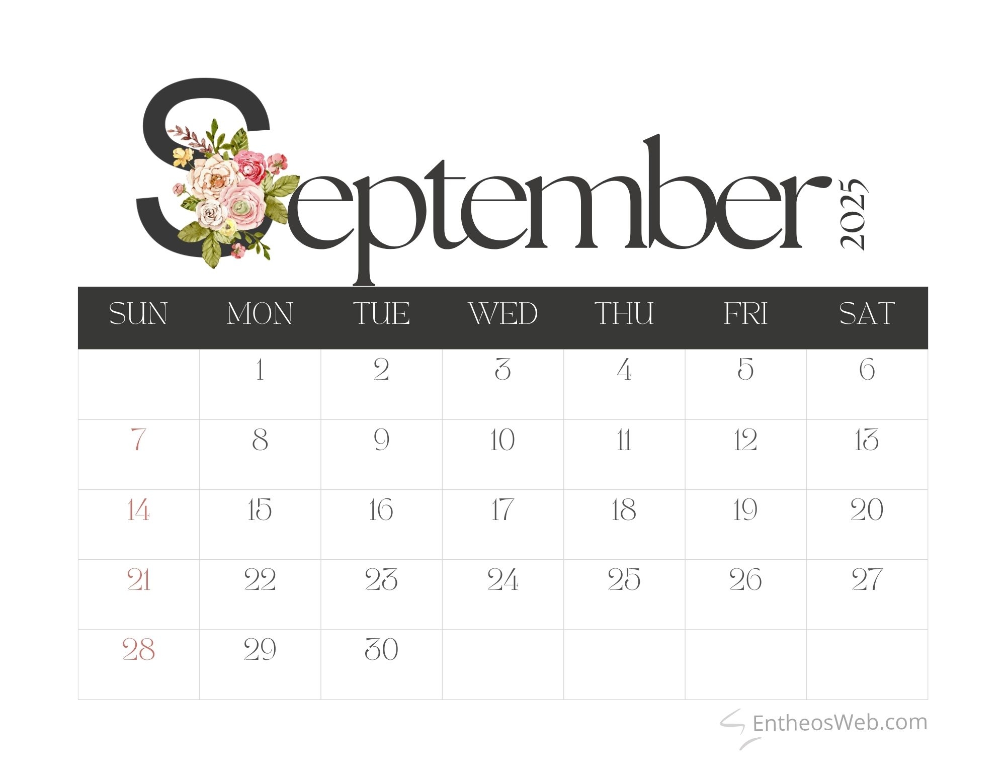 September 2025 Printable Calendars