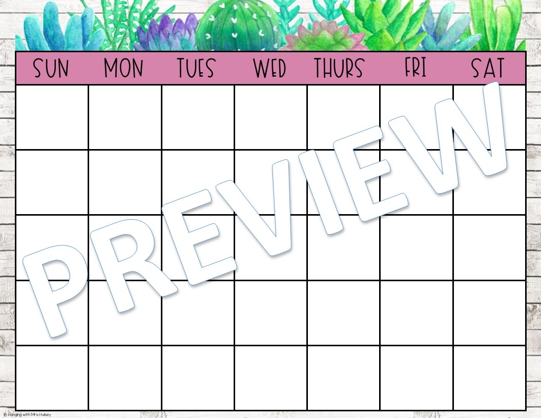 Succulent Calendar My WordPress