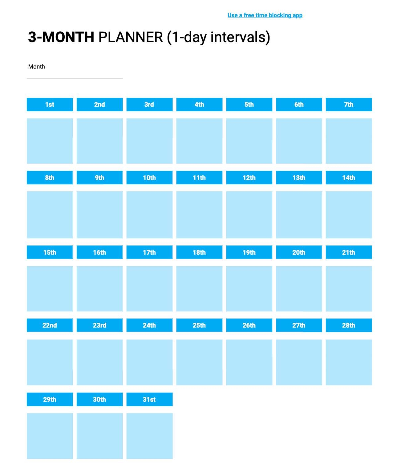 Time Blocking Planner 9 Free Time Block Templates Time Blocking Planner 9 Free Time Block Templates