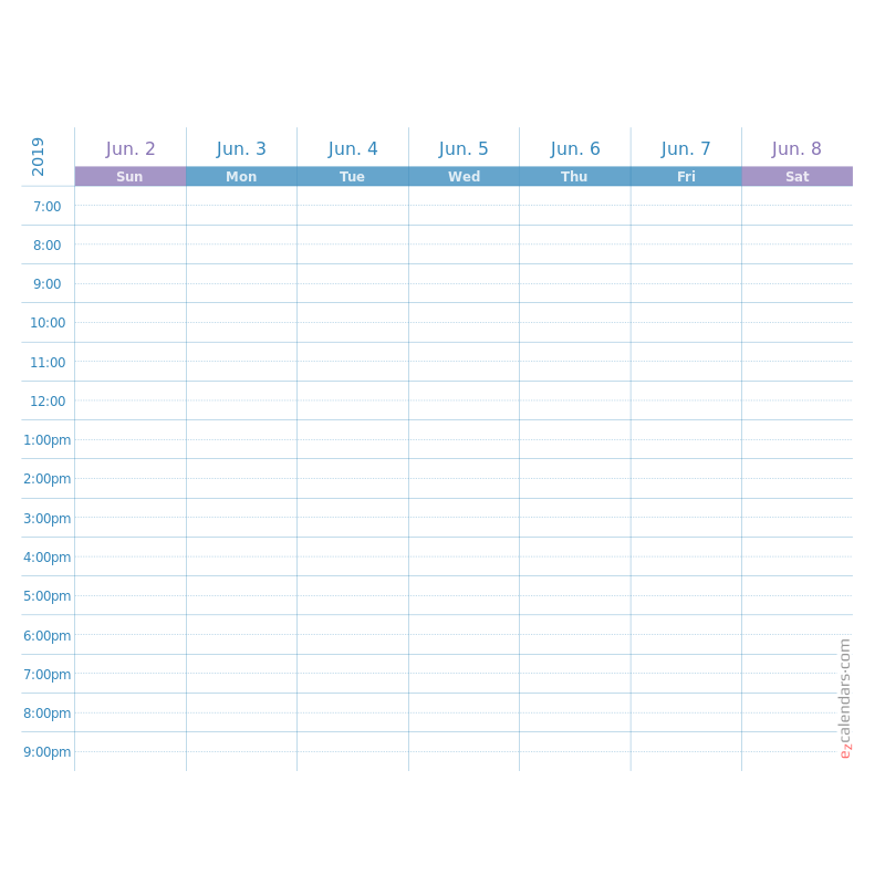 Two Weeks Appointment Schedule Template Weekly Planner For 2025 EzCalendars