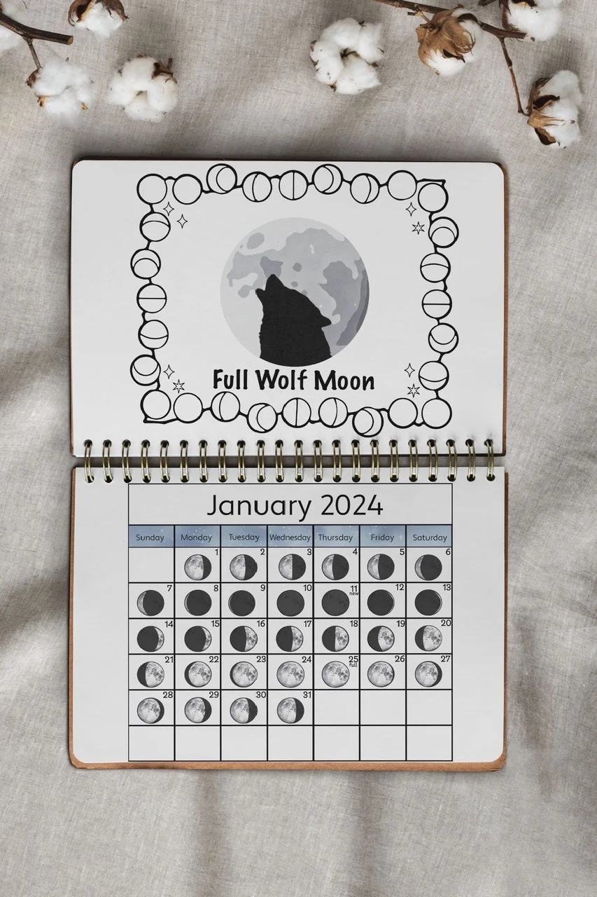 Full Moon Calendar 2025 Printable