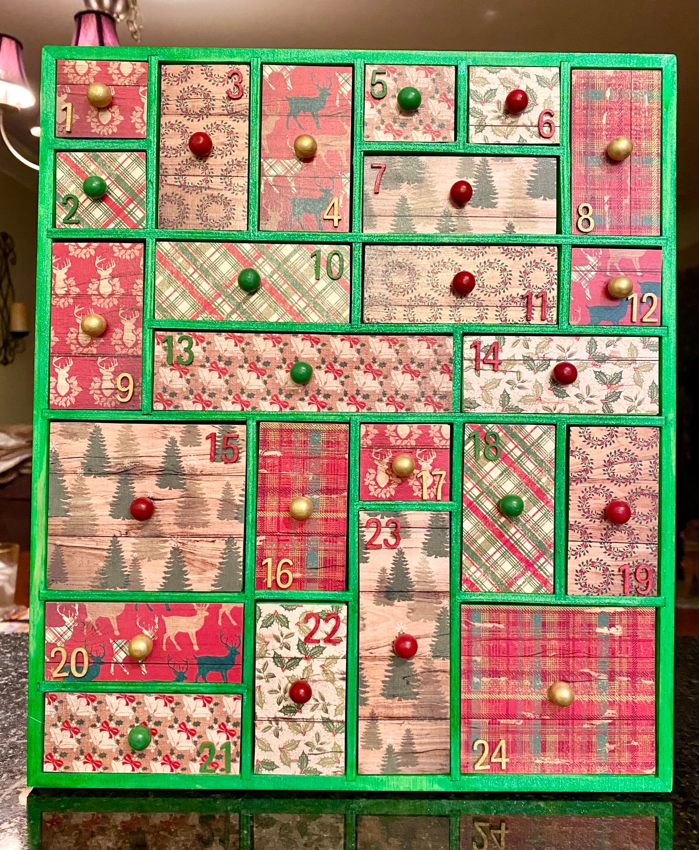 Wood Advent Calendar Completed Projects The Lettuce Craft Forums